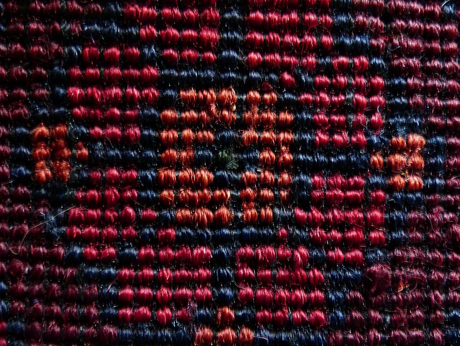 carpet, red, tying, silk, wool, carpet weaving center, weave, craft, thread, raw silk