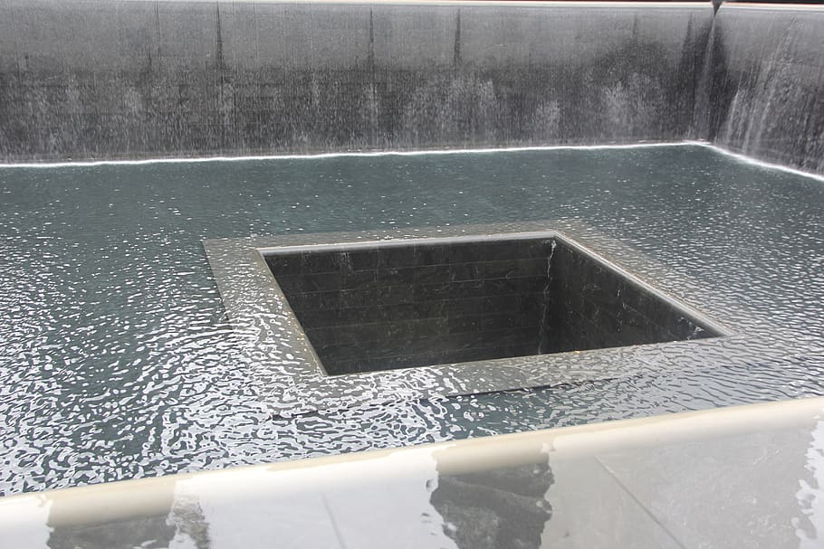 memorial, 11 de setembro, américa, homenagem, manhattan, 911, centro da cidade, lembrança, vigas, centro de comércio mundial