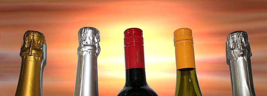 wine, alcohol, drink, bottle, glass, neck, party, refreshment, celebration, invitation