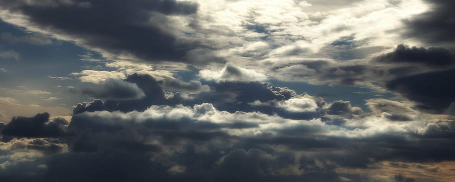 cloud and sky, sky, clouds, cloudy skies, blue, sunset, reflection, spectacular, overcast, cloud - sky