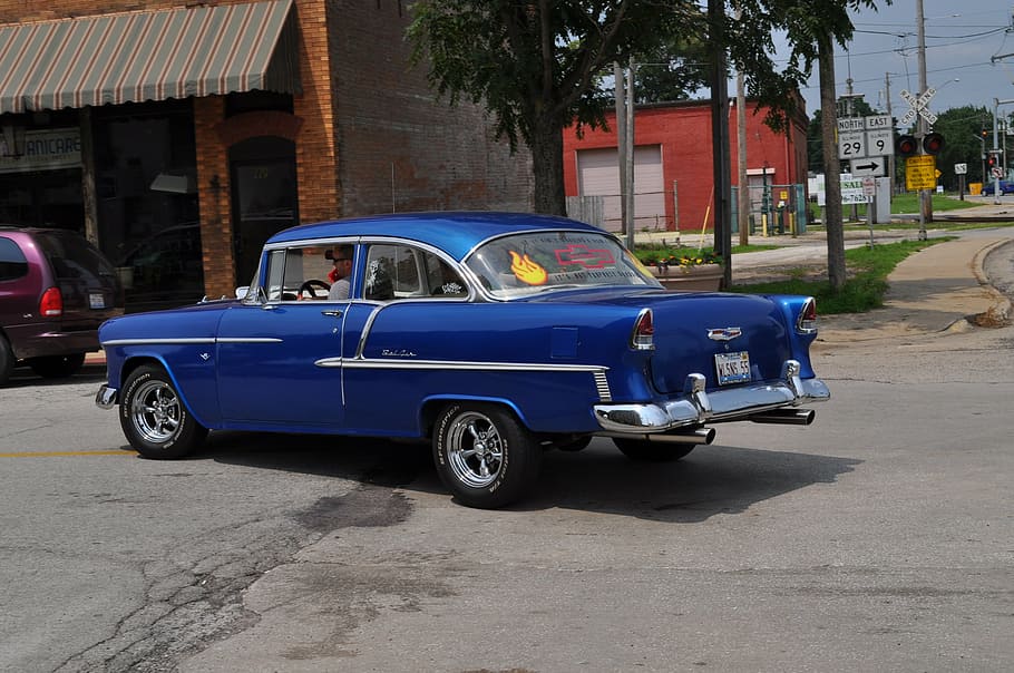 chevrolet, bel-air, car, classic, auto, automobile, old, vintage, collector, cruise