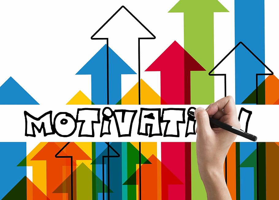 multicolored motivation illustration, motivation, strategy, arrows, building, startup, start, lancer, company, leadership