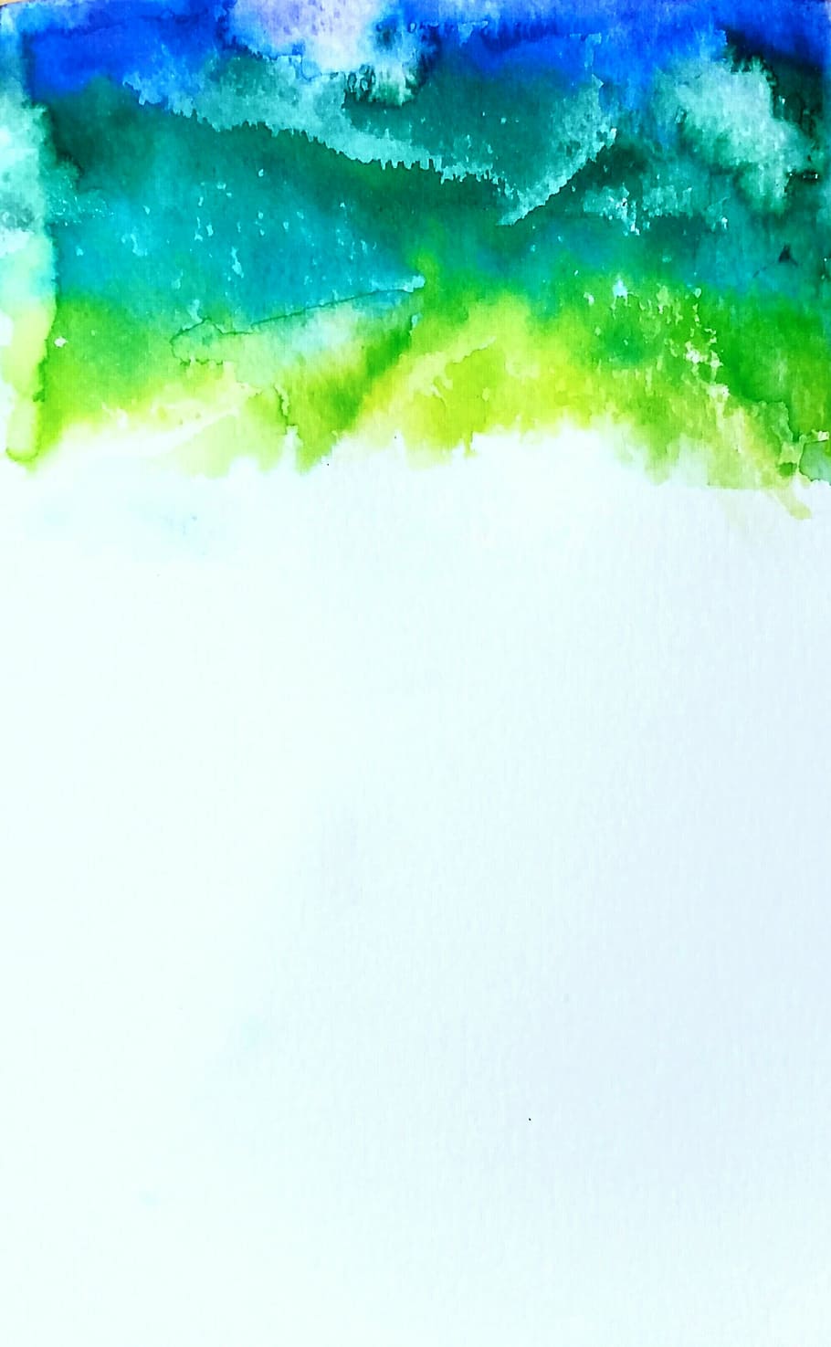 hijau, biru, teal, abstrak, lukisan, cat air, nila, tetes, splatter, tekstur