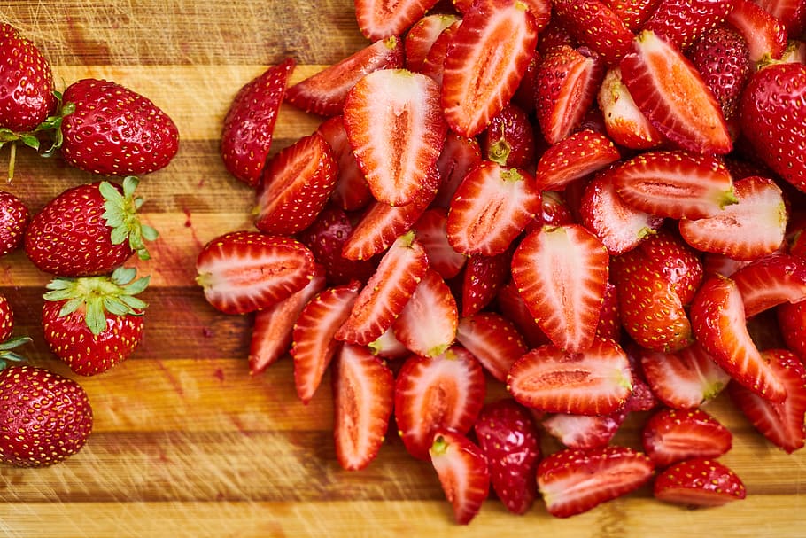 strawberry, fruit, red, macro, beautiful, healthy, fresh, vegetarian, kitchen, fruits