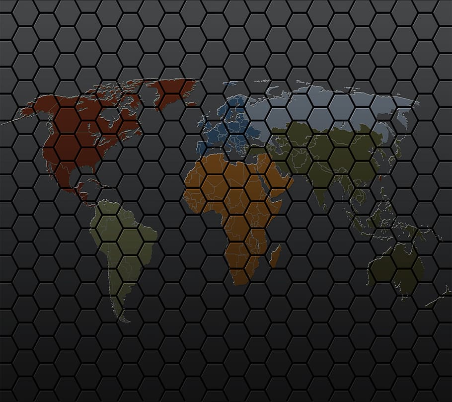 world honeycomb, background, vector, geometric shape, pattern, full frame, backgrounds, circle, close-up, shape