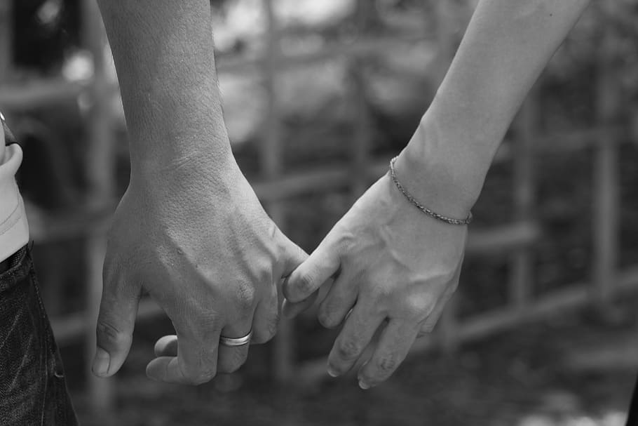 Love, Two People, love between, photograpy, people, human Hand, outdoors, black And White, togetherness, men