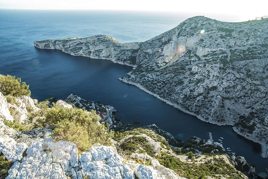Marseille, Creeks, Provence, Sea, blue, france, landscape, creek, mediterranean, nature