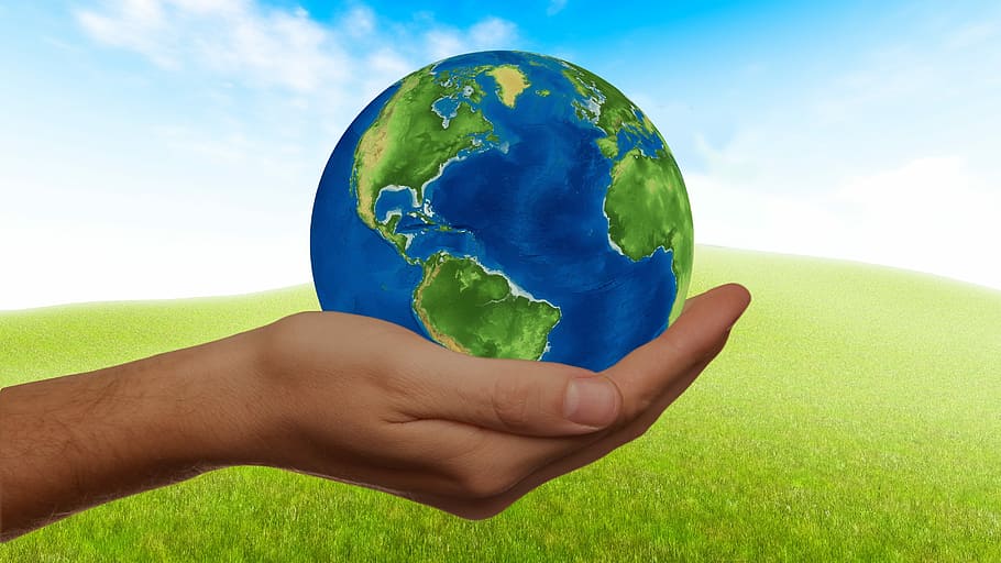 ilustración de la tierra, sostenibilidad, energía, globo, renovable, tierra, mundo, humanidad, juntos, población