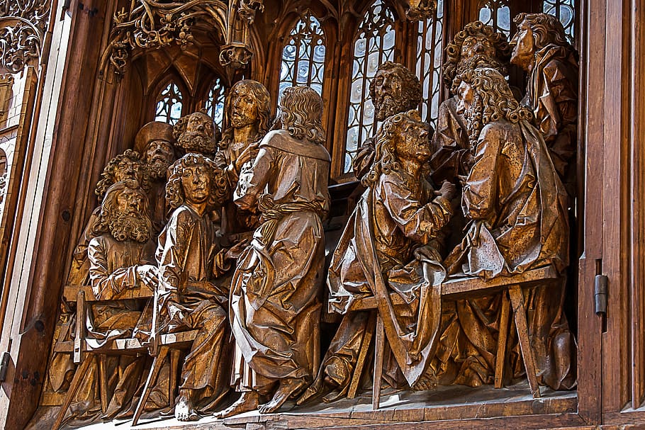 rothenburg of the deaf, santa jacob, riemenschneider, holy-blood-altar, architecture, travel destinations, art and craft, the past, history, built structure
