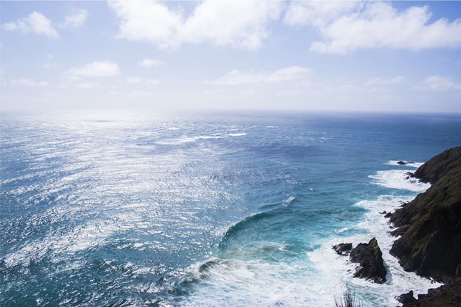 cuerpo, foto del agua, durante el día, costa, orilla, océano, mar, agua, olas, salvaje