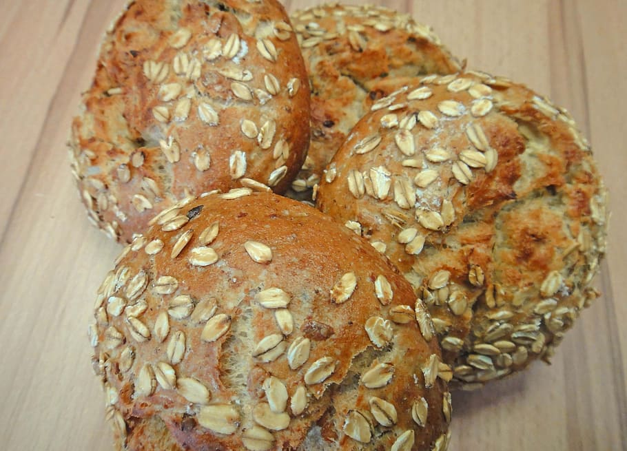 oat bread, full value, bio, food, baked, bread, food and drink, close-up, indoors, freshness