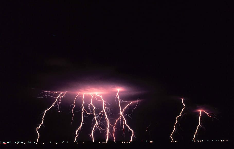 awan, Badai Petir, Norman, Oklahoma, foto, petir, domain publik, badai, Amerika Serikat, cuaca
