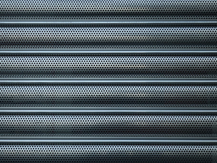 sheet, holes, roller shutter, perforated, metal, geometry, perforated sheet, pattern, texture, background