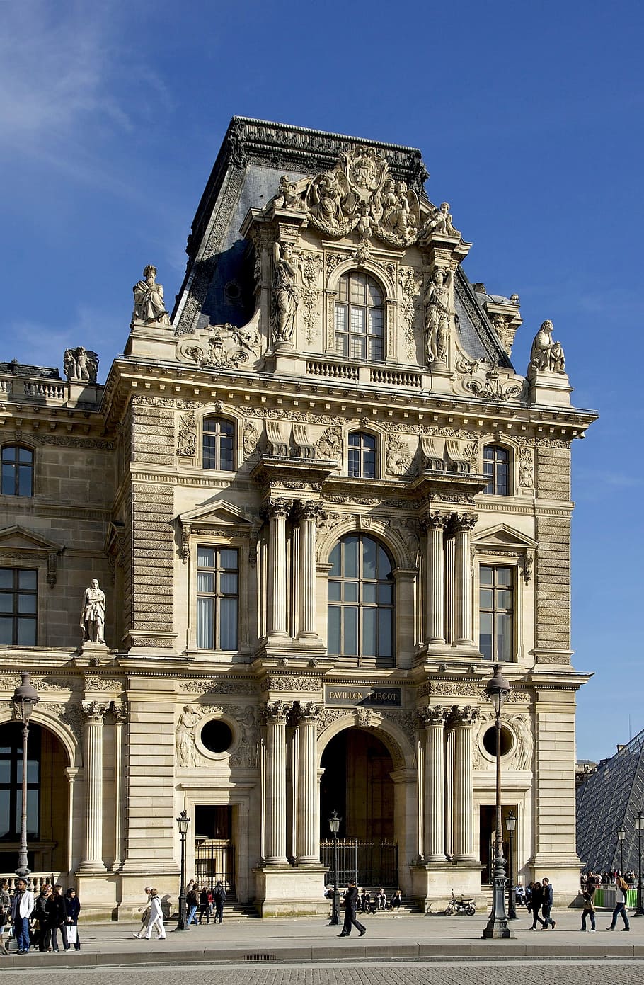 paris, france, louvre palace, building, landmark, historic, destinations, architecture, sky, clouds