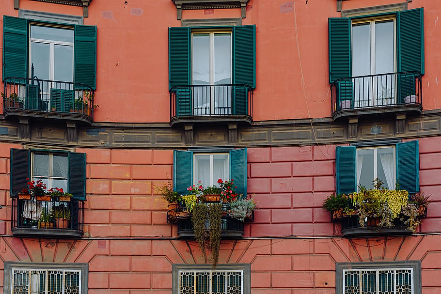 Italia, Napoli, Europa, ciudad, viaje, Nápoles, exterior del edificio, arquitectura, estructura construida, ventana