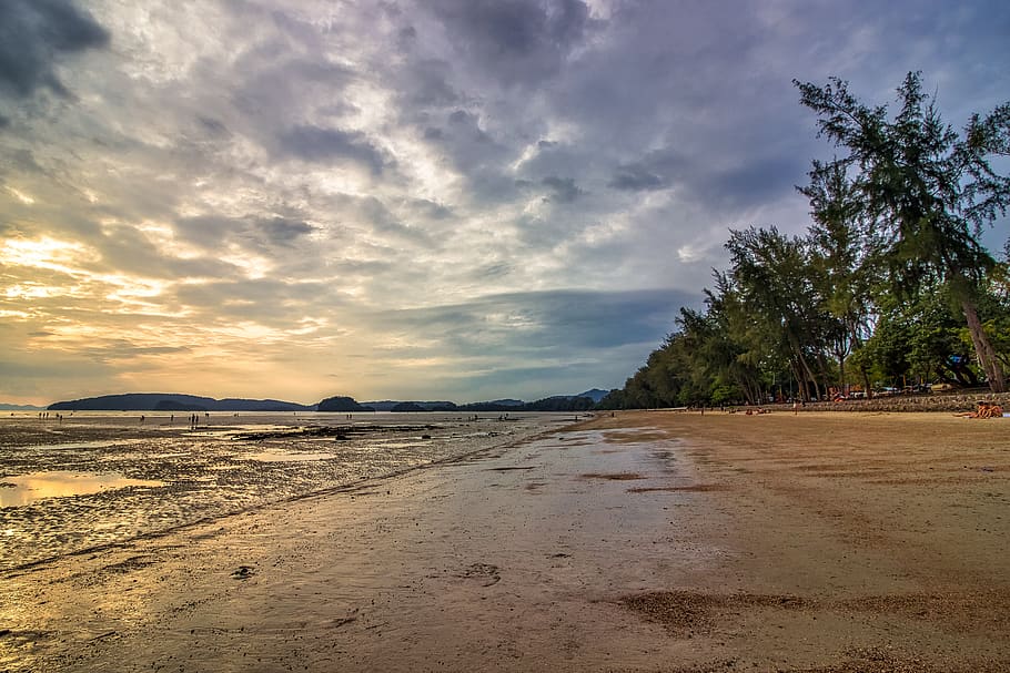 krabi, thailand, sky, nature, island, the tropical, landscape, beach, sea, holiday