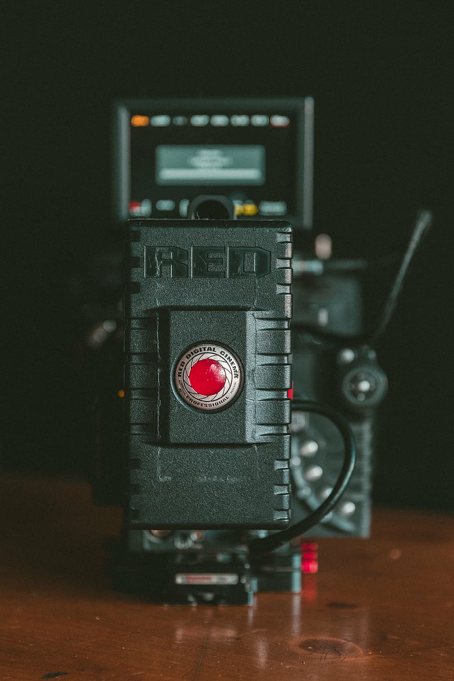 turned-on, black, red, record, digital, camera, video, production, film, movie