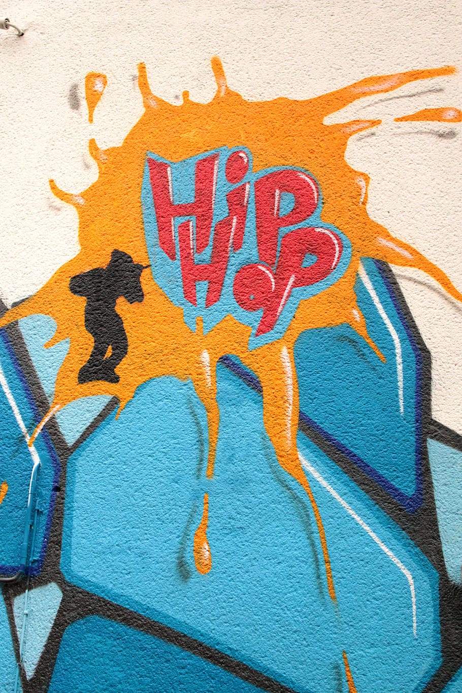 hip hop illustration, graffiti, hiphop, hip hop, hauswand, wall, home, building, facade, color