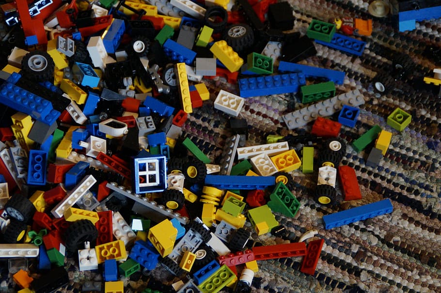 lego, paid out, mountain, lego blocks, toys, legos, build, children, child, play