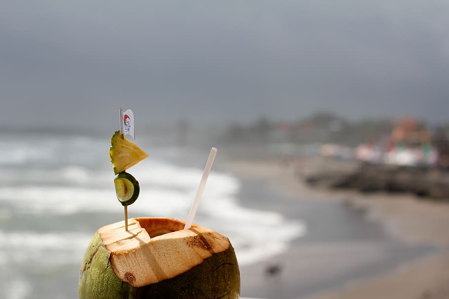 coconut, drink, healthy, fresh, young, vegan, water, coconut water, nutrition, tasty