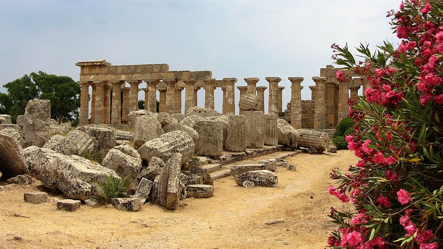 Sicily, Selinunte, Doric, Temples, Temple, doric temples, selinous, ancient times, history, ancient