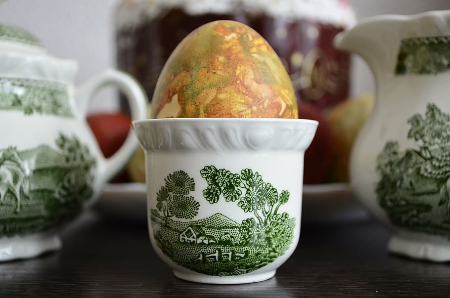 egg, english, tableware, green, traditional, porcelain, food, cultures, decoration, food and drink