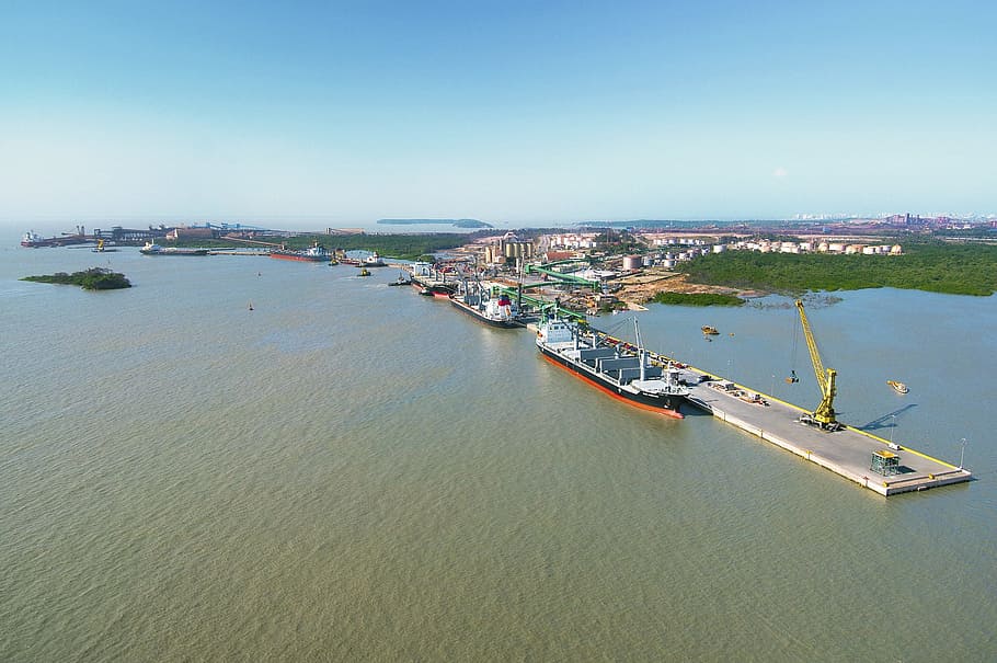 Industria, Porto, Maranhão, water, outdoors, nautical vessel, day, architecture, transportation, city