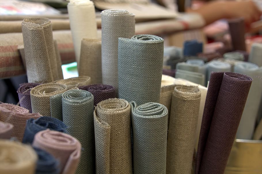Bahan, kain, tekstil, struktur, jaringan, handuk, menjahit, di dalam ruangan, variasi, pilihan