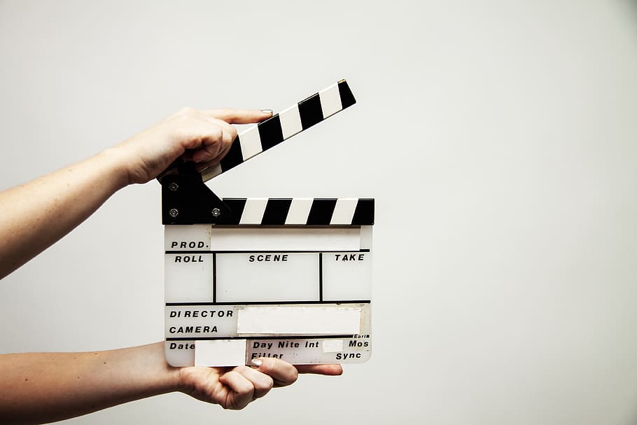 video production, video, movie, film, equipment, filmmaking, clapperboard, clapper, studio, scene