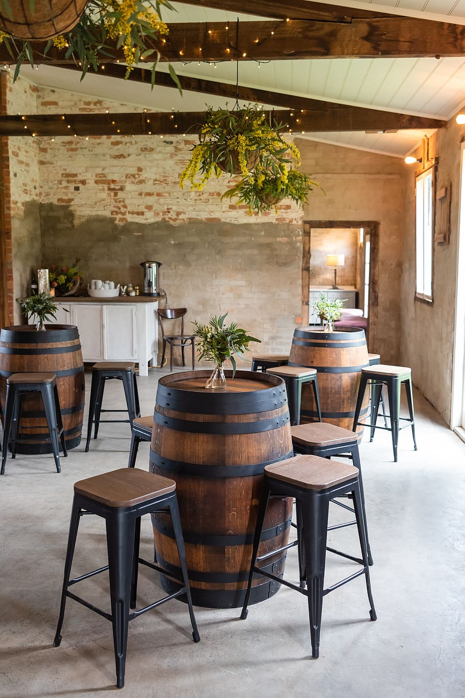 wine barrel, bar table, old, vintage, bar, stool, venue, wood, seat, character