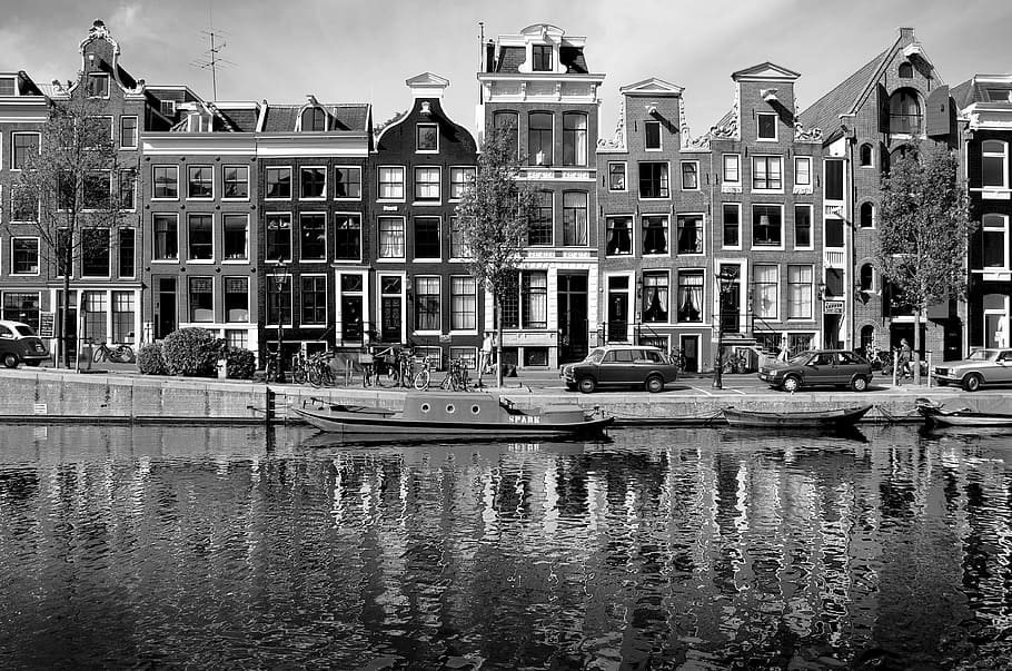 アムステルダム, ヨーロッパ, 休暇, 散歩, オランダ, 休日, チャンネル, 都市, 風景, 旅行