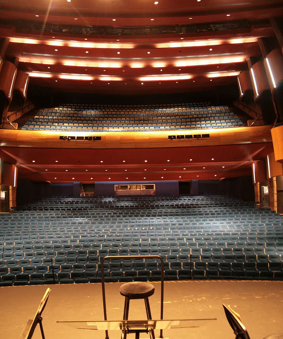 teatro, escenario, director, arte, música, teatro aguascalientes, interior, silla, escenario - Performance Space, asiento
