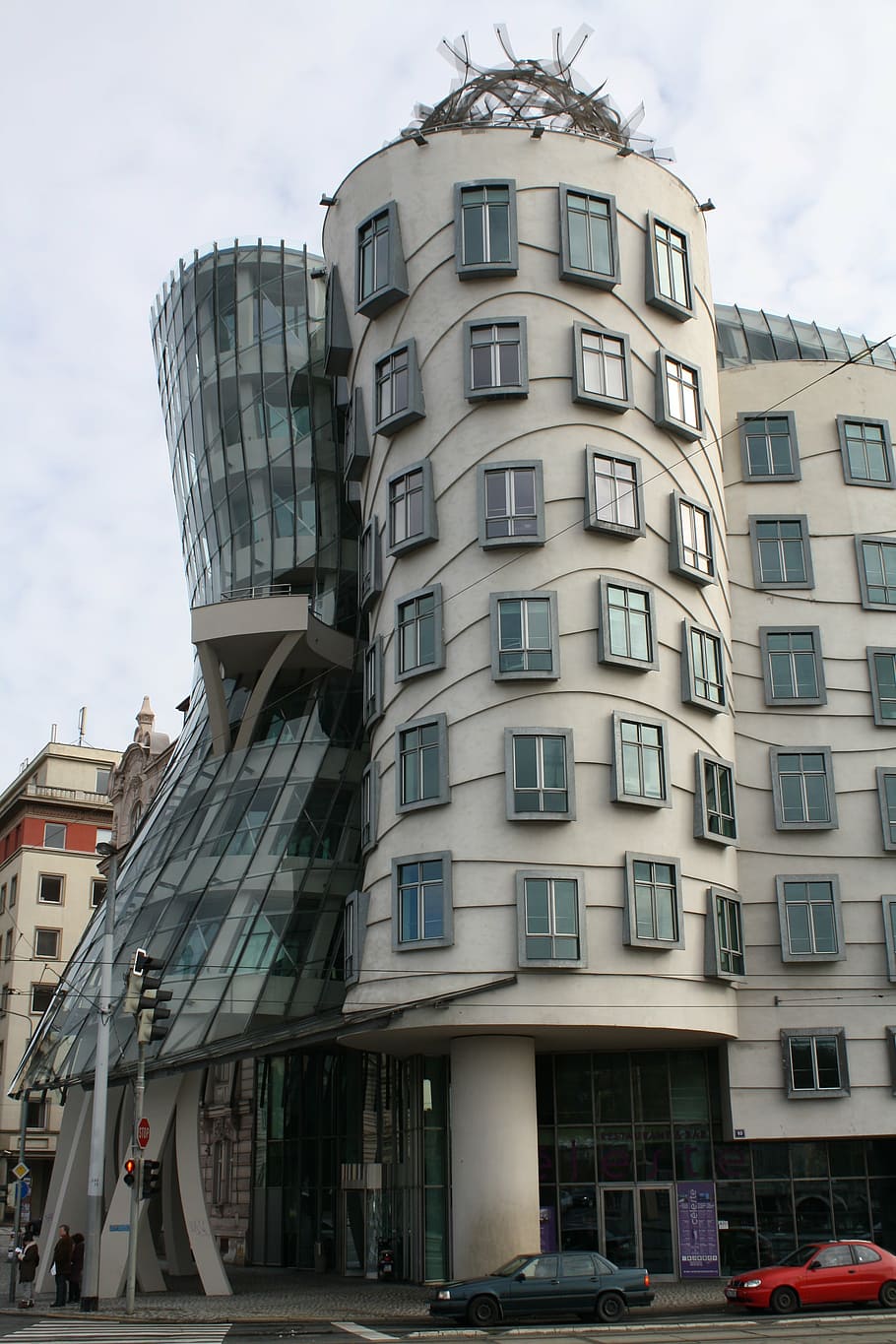 casa, edificio, torcido, arquitectura, ciudad, Praga, República Checa, escena urbana, Exterior del edificio, Estructura construida