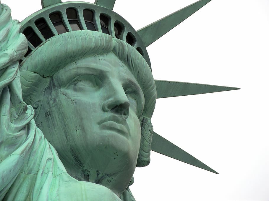 Foto, estatua, libertad, Nueva York, nuevo, Estados Unidos, América, hito, York, ciudad
