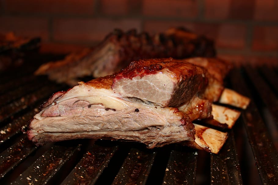 roasted ribs, grill, barbecue, meat, food, steak, celebration, eat, delicious, food and drink
