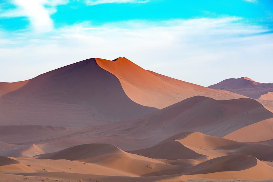 pintura de la colina de arena, África, duna de arena, desierto, seco, viaje, naturaleza, paisaje, namibia, al aire libre
