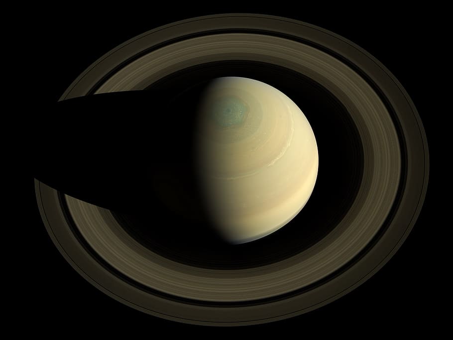 Ilustración del planeta Saturno, Saturno, Planeta, Anillos, Espacio, Cosmos, gas, galaxia, órbita, sombra