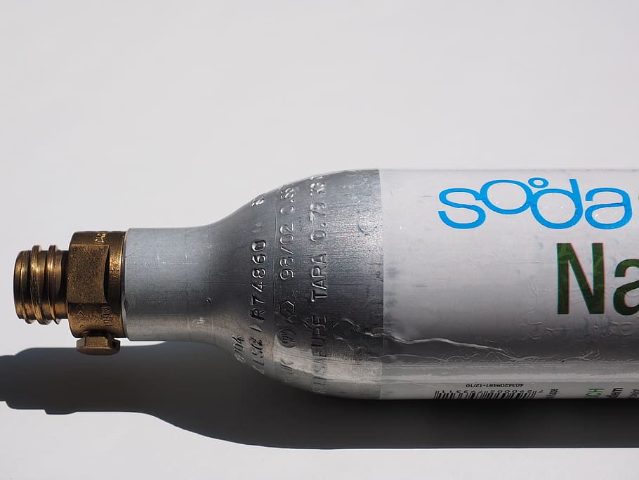 Co2, Cylinder, Gas Bottle, co2 cylinder, bottle, compressed air bottle, sodasprudler, sodastream, spare cylinder, refilling