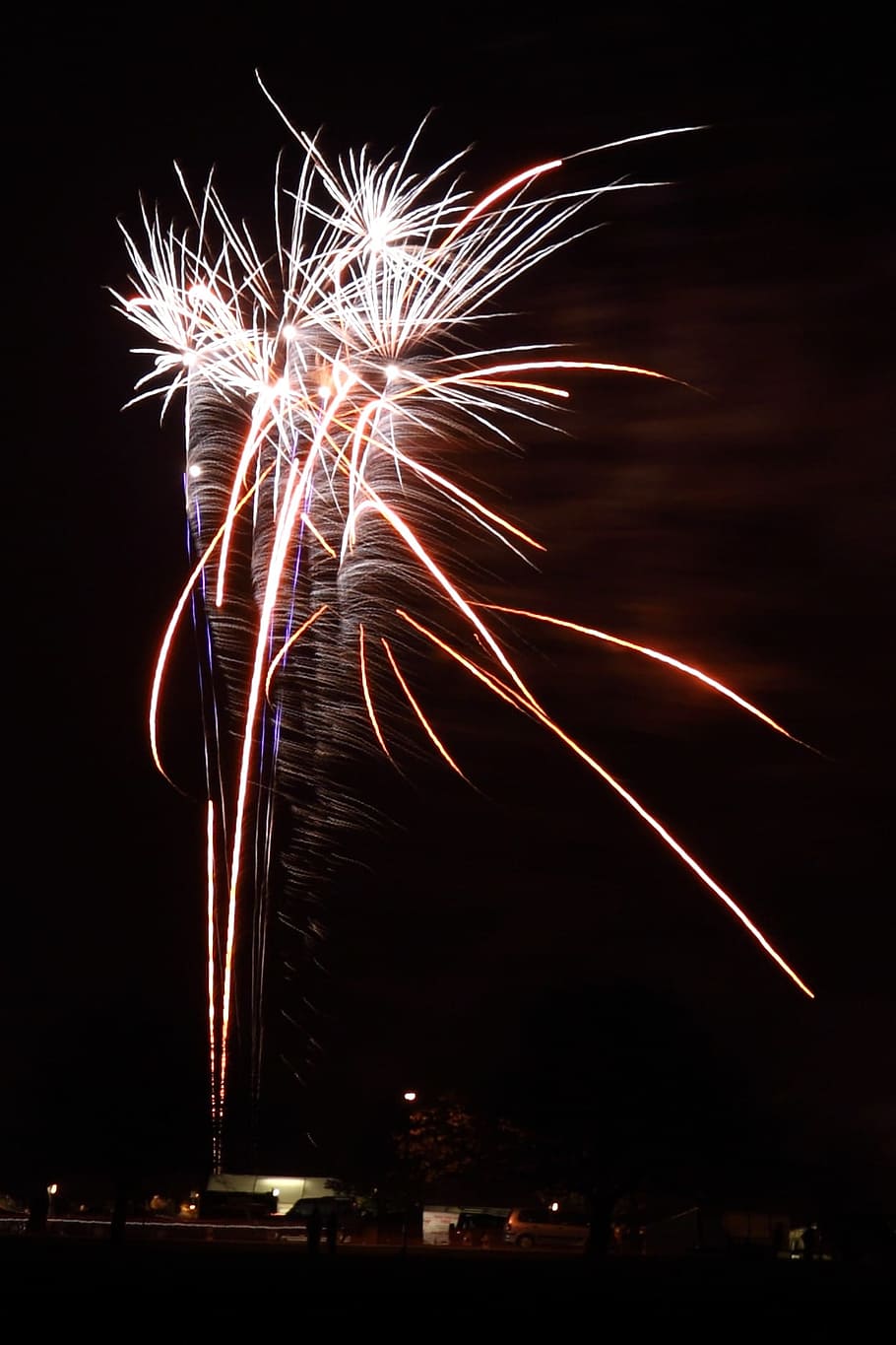 Fogos de artifício, fogueira, novo, ano, celebração, luz, efeito, exibição de fogos de artifício, fogo de artifício - objeto artificial, noite