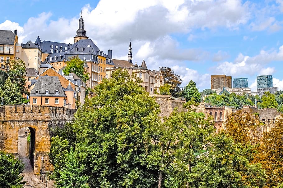 luxembourg, ville haute, city, architecture, cityscape, historic, europe, panorama, built structure, building exterior