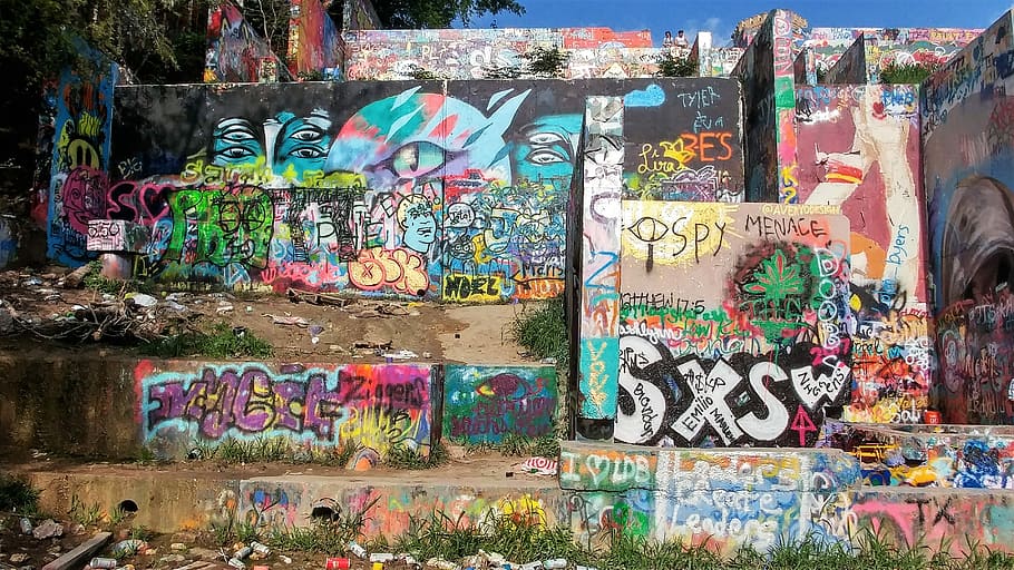 graffiti wall, austin texas, austin, atx, graffiti, bright colors, outdoor, artwork, culture, style