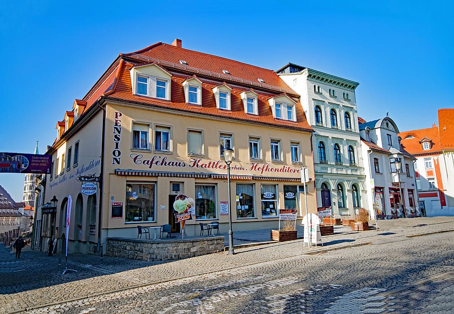 Naumburg, Sajonia-Anhalt, Alemania, casco antiguo, lugares de interés, edificio, cafetería, arquitectura, exterior del edificio, ciudad