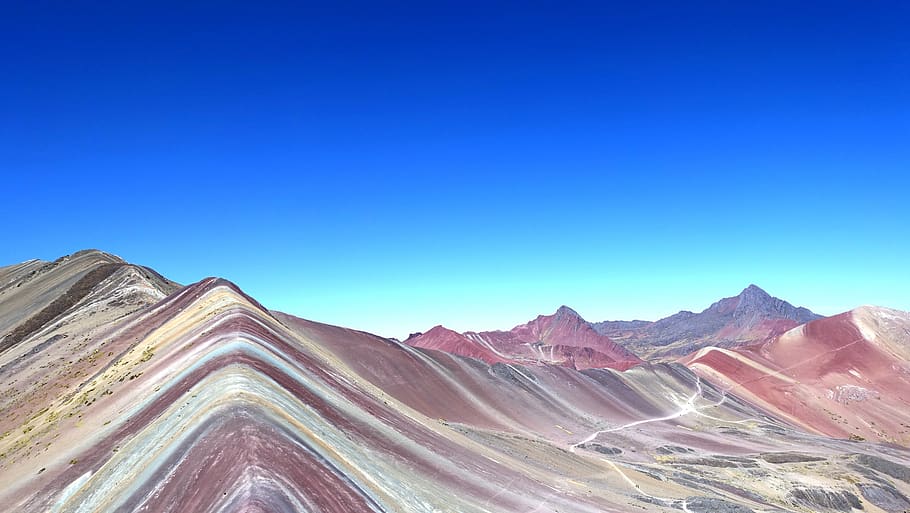 Perú, Cusco, Vinicunca, colorido, Rainbow Mountain, Montana de siete colores, paisaje, senderismo, viajes, turismo