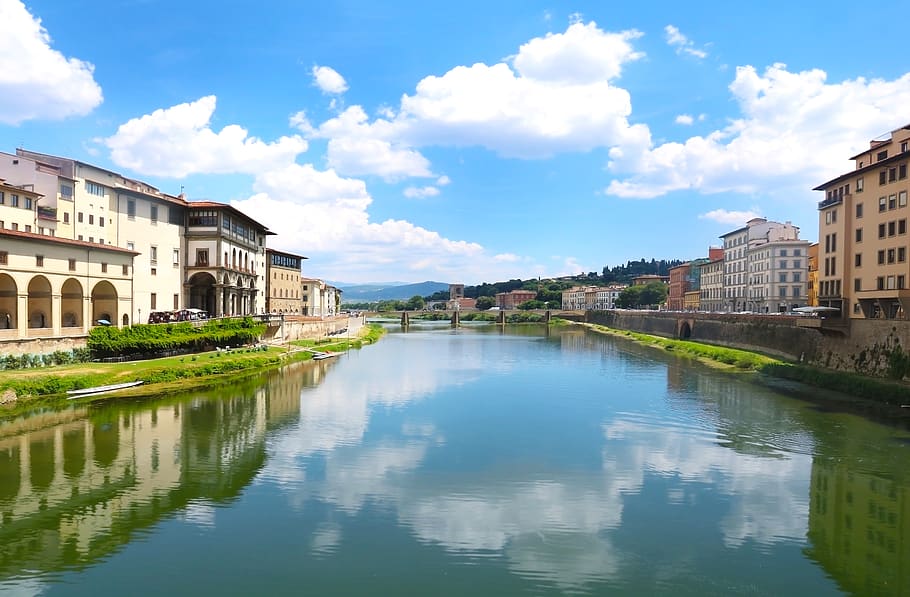 florence, tuscany, italy, arno, river, city, architecture, historical, built structure, building exterior