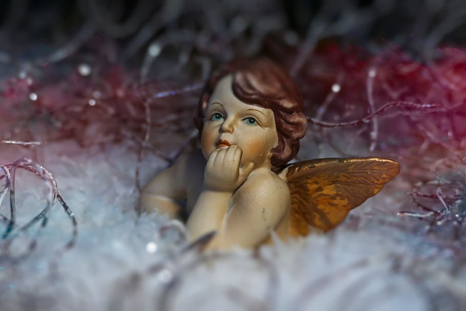 Angel, Christmas, Figure, Decoration, christmas angel, human representation, female likeness, doll, indoors, close-up
