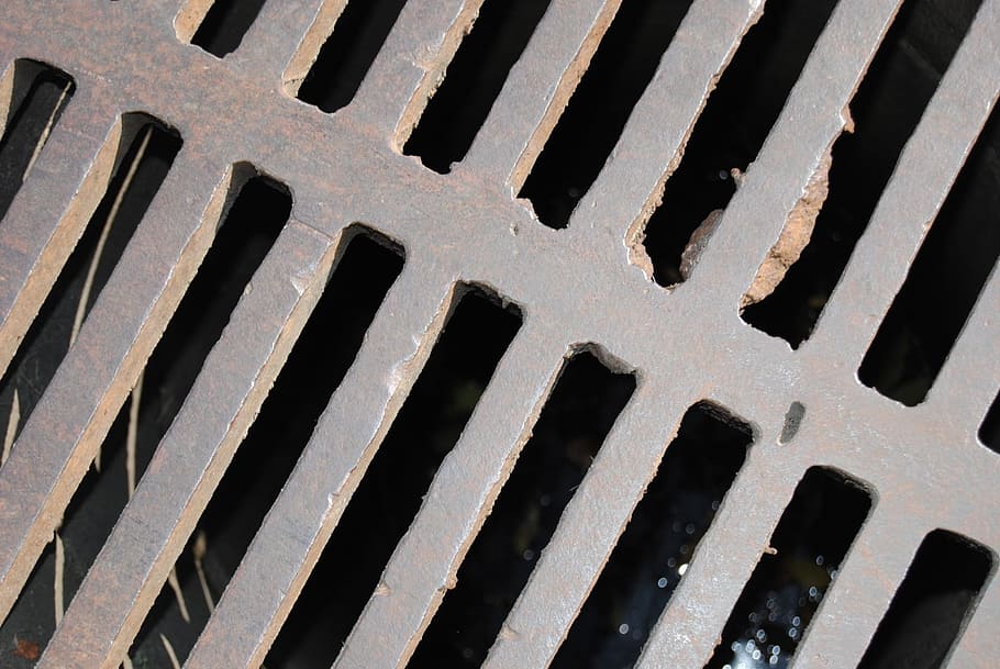 gray, metal vent close-up photography, sump cover, iron, rust, sewer, main, cover, manhole, sewers