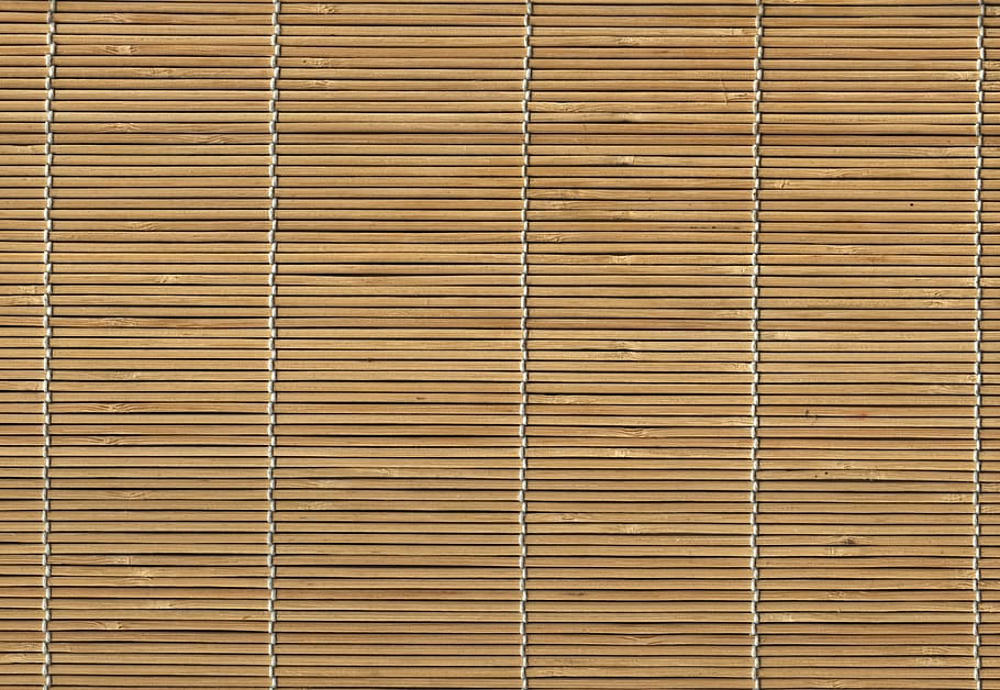foto, marrón, ventana, ciego, bambú, patrón, estructura, madera de bambú, uni, cuadrado