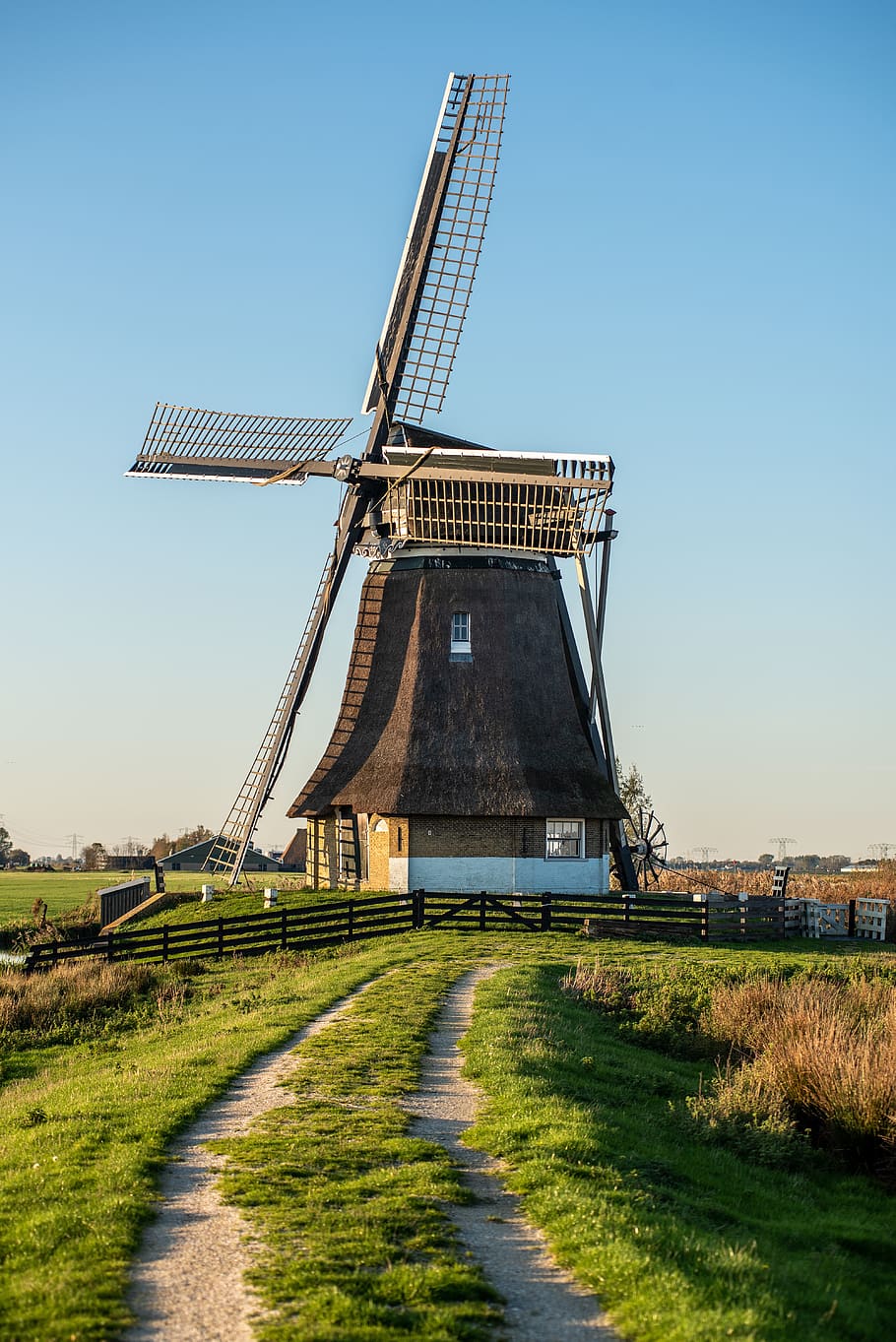 windmill, fryslân, friesland, water, landscape, nature, historic building, renewable energy, alternative energy, wind power