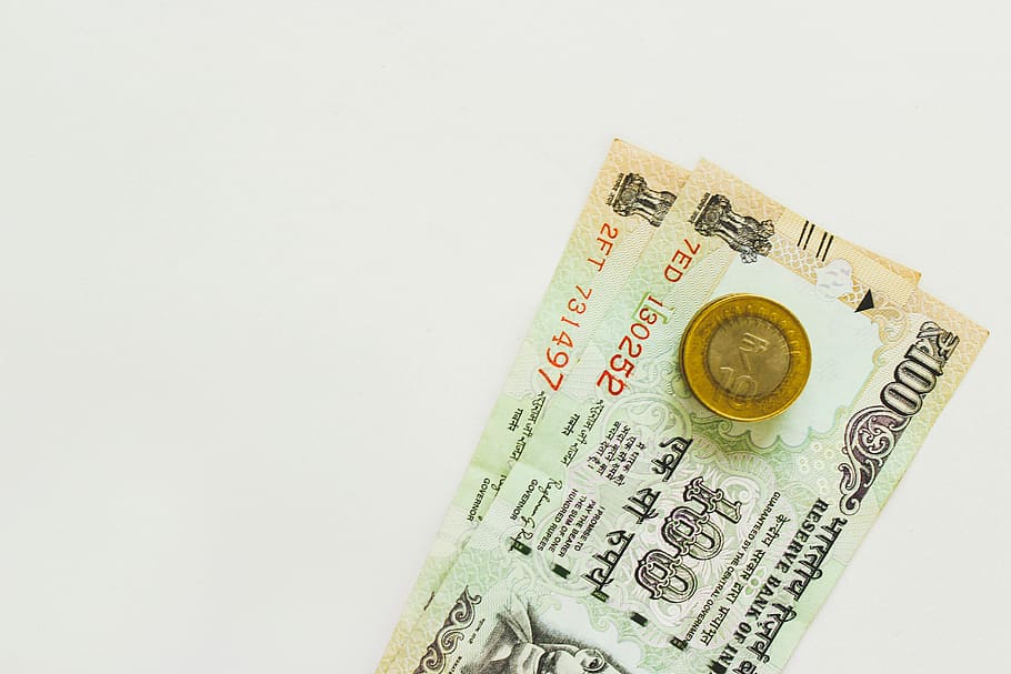 rupee, Indian, India, uang, catatan Bank, tagihan, bisnis, gandhi, kekayaan, mata uang