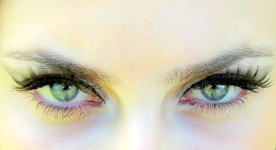 closeup, woman, face, eye, green, gene, coloring, seductive, human eye, body part